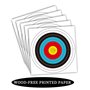 Cibles de tir à l'arc 40 cm x 40 cm Norme Internationale 10 Anneaux en Papier cibles 30 pièces