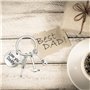 DECARETA Porte-clés Pendentif Lettrage Créatif avec des Mots Personnalisé pour papa et Outils de Réparation en Alliage Keychains