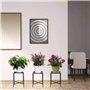 SUMNACON Support de pot de fleurs en métal pour intérieur et extérieur (plante non incluse)