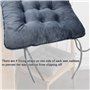 YUNSHANGHE Lot de 4 Coussins de Chaise Lavables en Velours Cristal - 40 x 40 cm - Doux - Pour Bureau, Ordinateur, Jardin, Cuisin