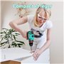 HYCHIKA Perceuse visseuse sans fil 16.8V avec batterie 1.5Ah, 45N-m et 23+1 réglages de couple, mandrin sans clé 10mm, 2 vitesse