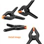 Jeu de 20 Pince à Ressort, Bricolage Outillage Serre-joints, Pinces Clips Clamps de Préhension pour Bois Atelier Photographie -