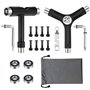 CiShow Lot de 15 outils de skateboard multifonctions tout-en-un - Outil en Y avec clé Allen et clé hexagonale - Accessoires de s