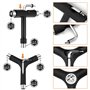 CiShow Lot de 15 outils de skateboard multifonctions tout-en-un - Outil en Y avec clé Allen et clé hexagonale - Accessoires de s