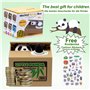 Tirelire Panda électronique pour Enfants et Adultes - avec Patte de Pandas pour Pièces - Tirelire Drôle pour Petite Monnaie - Pe