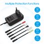 Intelligent 2.4V 3.6V 4.8V 6V 7.2V 8.4V 9.6V 10.8V 12V NIMH/NICD Chargeur de Batterie pour 2-10S Batterie Airsoft Batterie Voitu