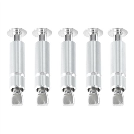 Piton Douille Rétractable | pour Fixation bâche Couverture de Piscine sur Plage béton ou dallage | Alu/INOX | Lot de 5 pièces -