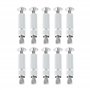 Piton Douille Rétractable | pour Fixation bâche Couverture de Piscine sur Plage béton ou dallage | Alu/INOX | Lot de 10 pièces -