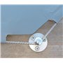 Piton Douille Rétractable + 3 Vis | pour Fixation bâche Couverture de Piscine sur Plage Bois | Alu/INOX | Lot de 5 pièces - POOL