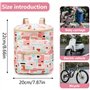 Sacoche de vélo pour enfant - Étanche - Panier avant - Panier de vélo pour enfants - Accessoires de vélo (rose)
