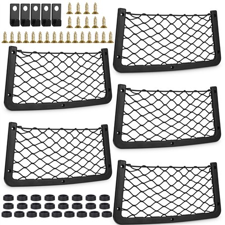 Filet Rangement pour Voiture 5PCS