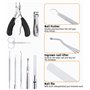 Coupe Ongle Professionnel, Pince Coupe Ongle Pour Pied Ongle Épais et Incarné, Coupe Ongle Ncarnés y Ciseaux Ongles,Kit Manucure
