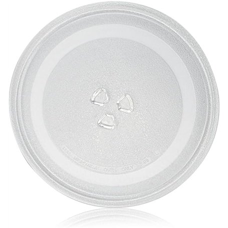 ADERTOS Plateau Micro Onde Universel 24.5cm Plateau pour Micro-ondes Plateau Tournant Universel en Verre Microwave Plate Turntab