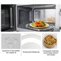 ADERTOS Plateau Micro Onde Universel 24.5cm Plateau pour Micro-ondes Plateau Tournant Universel en Verre Microwave Plate Turntab