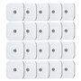 QUEAMBLER 20 Pièces électrodes pour Les électrostimulateurs Réutilisables Snap électrodes pour électrostimulation Musculaire TEN