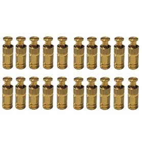 Piton Douille Escamotable - pour Fixation bâche Couverture de Piscine sur Plage béton ou dallage - Alu/INOX - Lot de 20 pièces -