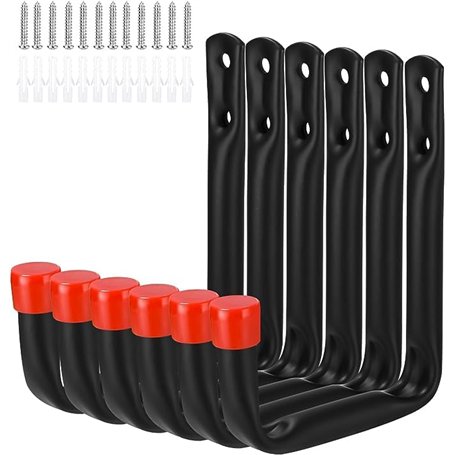 Lot de 6 Crochets Mural de Garage