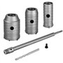 Jeu de Scie Cloche Beton avec 350 mm est SDS Plus Poignée Barre de Connexion avec 30 40 50 mm Trepans pour Beton pour Percer Des
