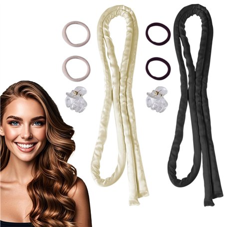 Guyode 2 Pcs Heatless Hair Curlers