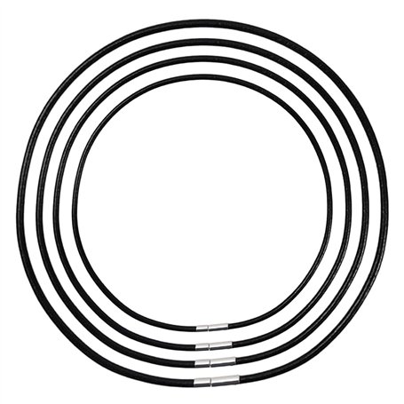 Guyode 4 Pièces Cordon Collier Cuir pour Pendentif