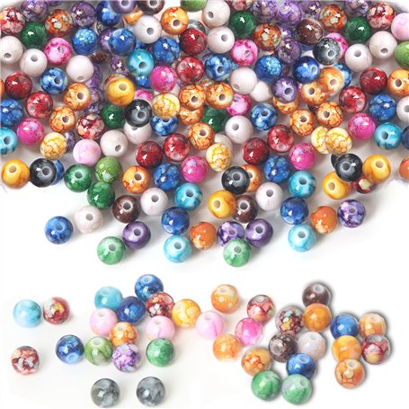 Guyode 200 Pièces 8mm Perles pour Bracelet