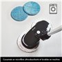 AirCraft PowerGlide Nettoyeur de sol dur sans fil rechargeable avec 6 tampons (2 nettoyages, 2 polissages et 2 tampons à récurer