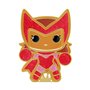 Funko Pop! Large Enamel Pin MARVEL: GINGERBREAD - Scarlet Witch - SCARLETT - Marvel ComicsPin en Émail - Broche Fantaisie Mignon