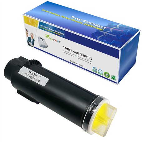 GREENPRINT Cartouche de Toner Compatible pour Xerox Phaser 6510 WorkCentre 6515 Plus Haut Rendement 4300 Pages Jaune pour Xerox