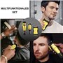 Tondeuse à cheveux professionnelle pour homme - Tondeuse électrique et rasoir - Tondeuse à barbe sans fil 3 en 1 avec lame en T 