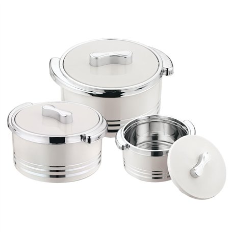 Pinnacle Lot de 3 cocottes isothermes avec couvercle 3