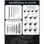 XSTARYE 26 Pièces Kit Extracteur de Vis Cassée Douille Extracteur de Boulon Avec Adaptateur Hexagonal Extracteurs de Tarauds pou