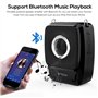 Amplificateur de Voix sans Fil Bluetooth Portable SHIDU 25W Amplificateur Voix Haut Parleur avec Micro Casque + UHF Compact Hand
