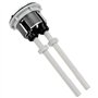 UBERMing 2 Pièces Boutons Poussoirs de Toilette Double Chasse Bouton 38mm Standard Chrome Plaqué Argent WC Réservoir Boutons