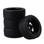BQLZR Pneus Caoutchouc Voiture Miniatures avec Jantes à 7 Rayons pour RC1: 10 Voitures de Course sur Route