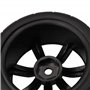 BQLZR Pneus Caoutchouc Voiture Miniatures avec Jantes à 7 Rayons pour RC1: 10 Voitures de Course sur Route, Pack de 4