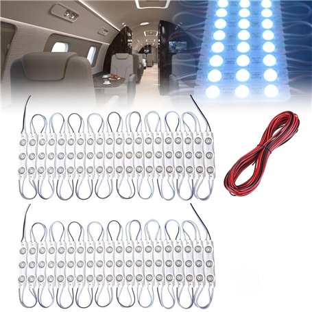 Vegena 120 LED Lampe Camping Eclairage Intérieur Voiture 12v Modules Eclairage Intérieur Bande D'Éclairage Intérieur De Voiture