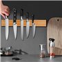 TNOMSNO Porte Couteaux Aimanté, 40cm Barre Aimantée pour Couteaux Pouvant être Installé Sans Perçage, Support Couteaux Aimanté p