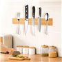 TNOMSNO Porte Couteaux Aimanté, 40cm Barre Aimantée pour Couteaux Pouvant être Installé Sans Perçage, Support Couteaux Aimanté p