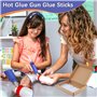 TNOMSNO Pistolet à Colle Chaude, 20W Pistolet a Colle avec 60pcs 7mm*100mm Bâtons de Colle, Pistolets à Colle électriques Pistol