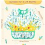 YARVPUV 5 Pièces Bavoirs Manches Longues Bebe Imperméables Bavoirs Manches Longues Lavables Bavoir Imperméable Bébé pour 6-36 Mo