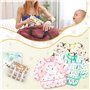 YARVPUV 5 Pièces Bavoirs Manches Longues Bebe Imperméables Bavoirs Manches Longues Lavables Bavoir Imperméable Bébé pour 6-36 Mo