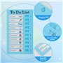 To Do List pour Enfants – Lot de 4 Planchettes de Planification 20x12 cm avec 20 Fiches Réutilisables, Tableau Routine Enfant de