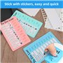 To Do List pour Enfants – Lot de 4 Planchettes de Planification 20x12 cm avec 20 Fiches Réutilisables, Tableau Routine Enfant de