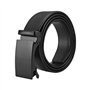 KRYMSON Ceinture Sans Trous Pour Homme - Cuir Noir Avec Boucle Automatique - Réglable Pour Costume
