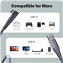 pour Oculus Quest/Quest 2 Link Câble 10 Feet (3m), Câble Quest Link Transfert de données Haute Vitesse USB C Compatible pour Ocu