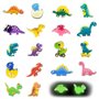 18 Pièces Décorations De Chaussures De Dinosaure Lumineuses