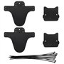 JTMKYO Lot de 2 garde-boue noirs pour vélo