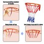 Lot de 4 filets de basket-ball professionnels, portables, convient pour les terrains de sport scolaires, les sports de basket-ba