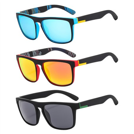 RELKLYU 3 Pièces pour Les Lunettes De Soleil pour Hommes