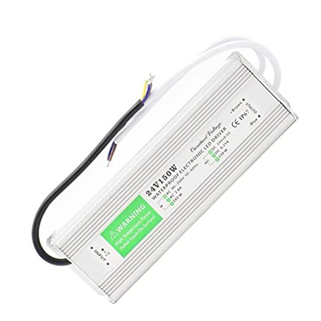 JOYNANO 150W Alimentation étanche 24V 6.25A AC-DC Convertisseur IP67 pour CCTV Surveillance LED Affichage Lumière extérieure et